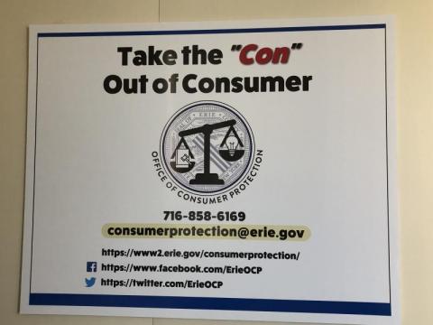 take the "con" out of consumer poster