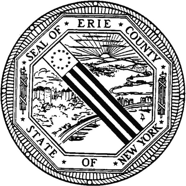 erie county seal black and white