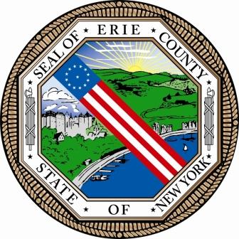 erie county seal with white square background