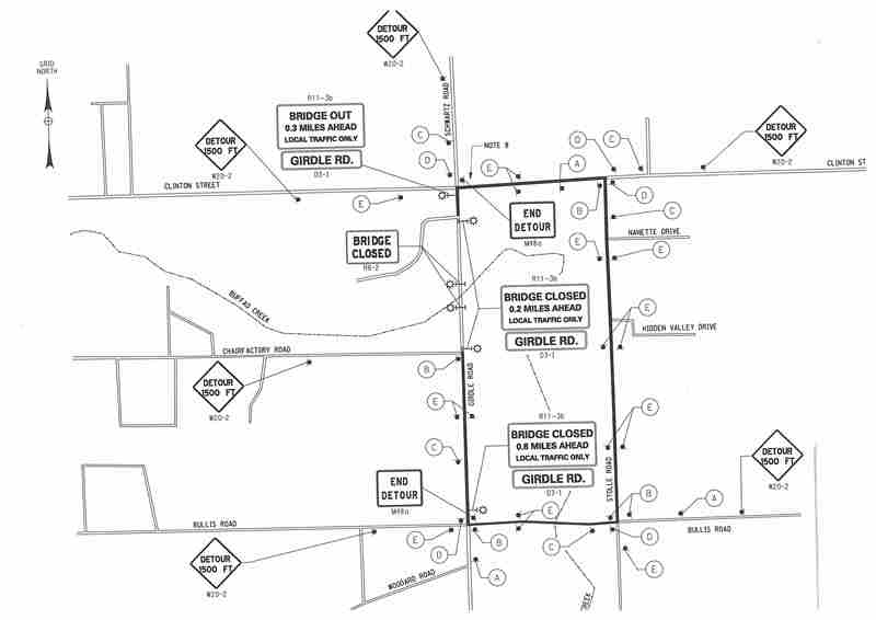 Girdle Road Bridge Detour