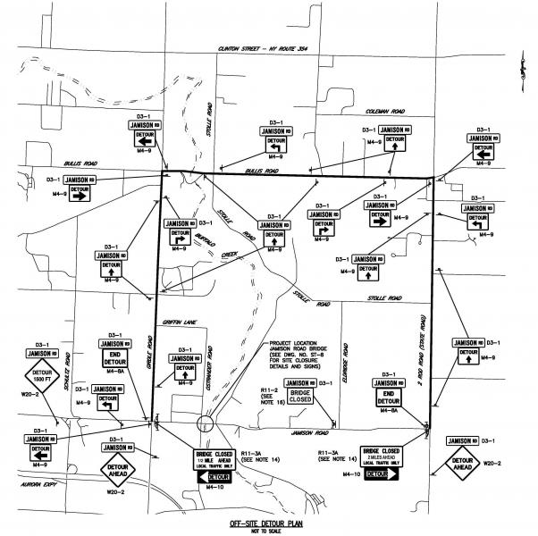 Jamison Road Bridge Detour 