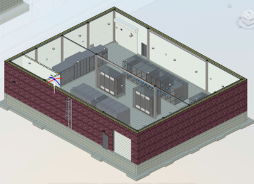 Substation schematic (facing northwest)