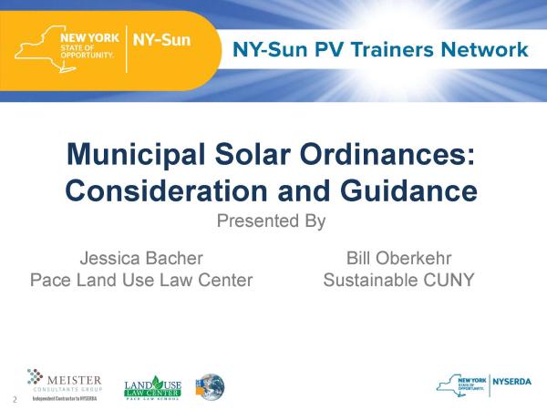 Municipal Solar Ordinances