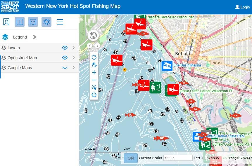 Western New York Fishing Hotspot Application