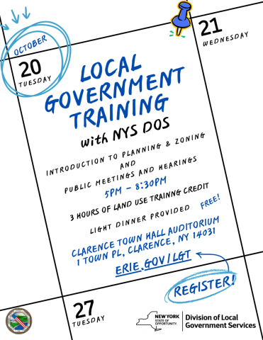 flyer for local government training on 10.20.26