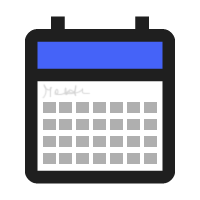 Calendar icon graphic