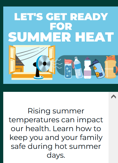 summer heat newsletter