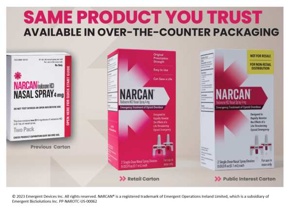 New narcan packaging