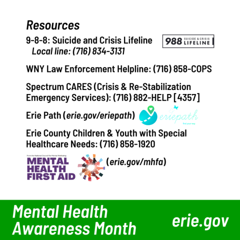 Mental Health resources replicated from text.