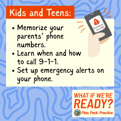 What if we're ready? Kids and teens can take steps to be prepared
