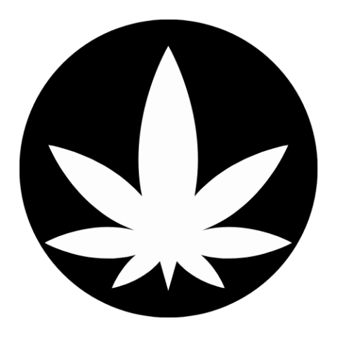 Cannabis leaf outline