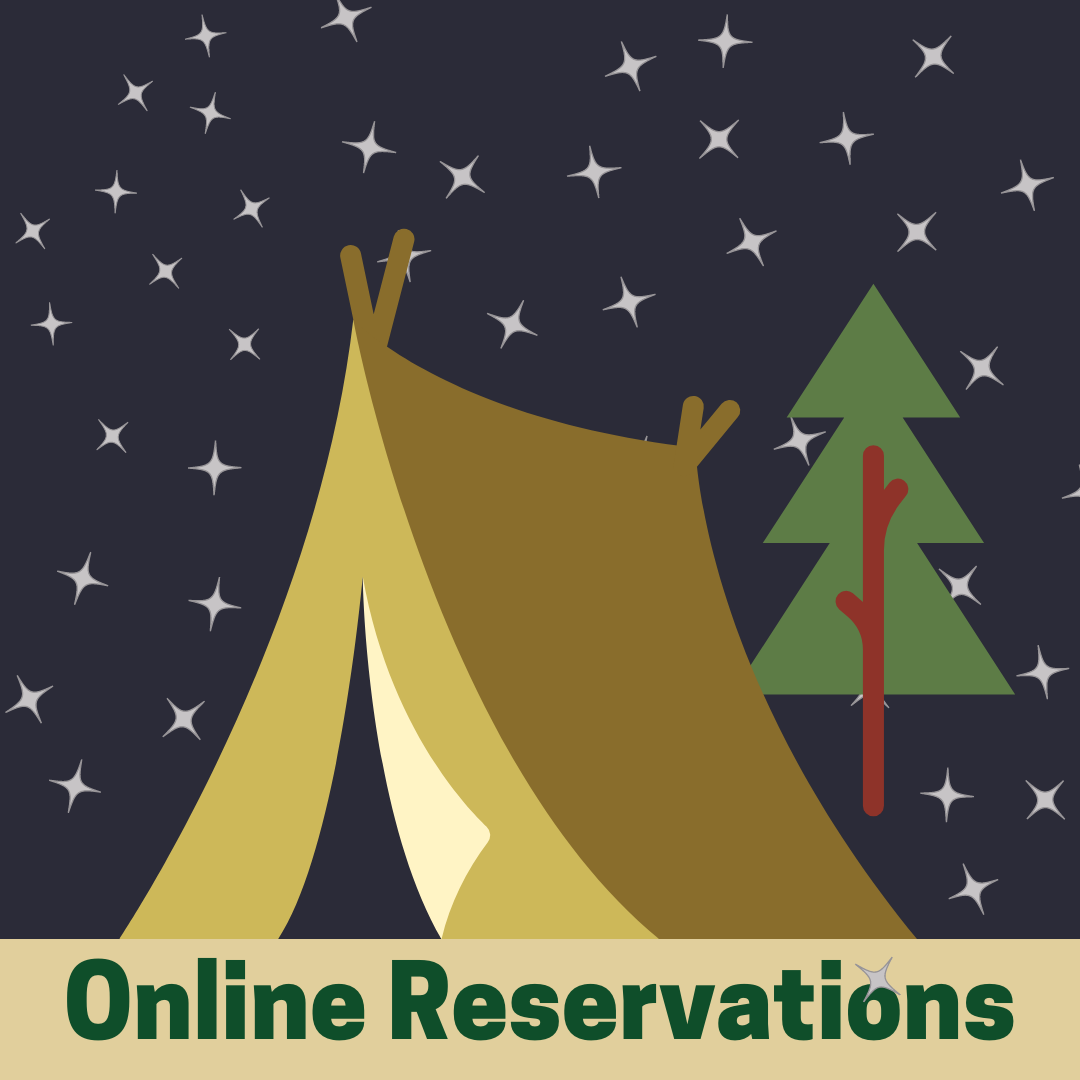 online reservations tent icon