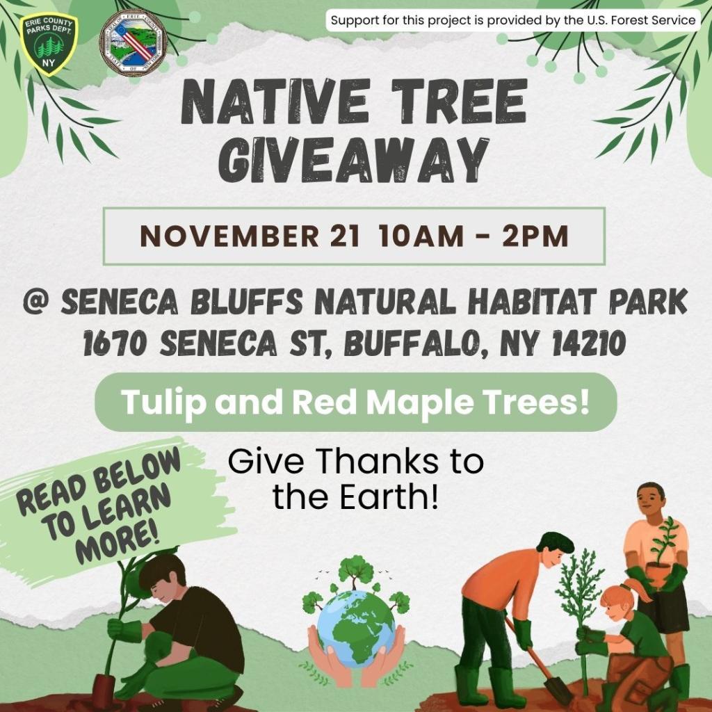 Native tree giveaway announcement