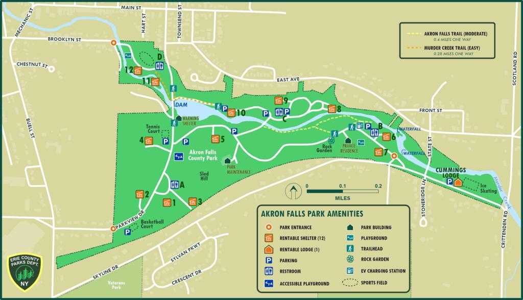 Akron Falls Amenities Map