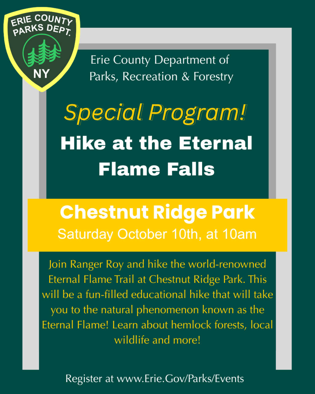 Hike at the eternal flame
