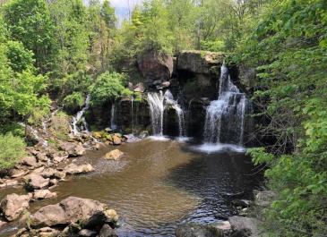 Akron Falls Park Waterfall 