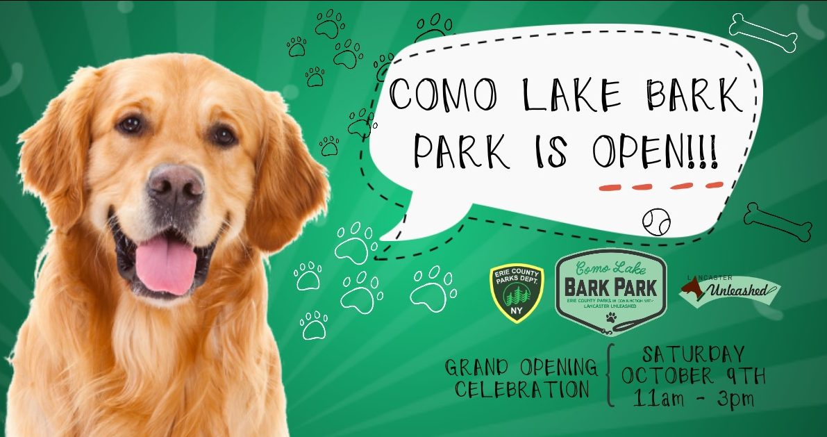 Como Lake Bark Park is Open