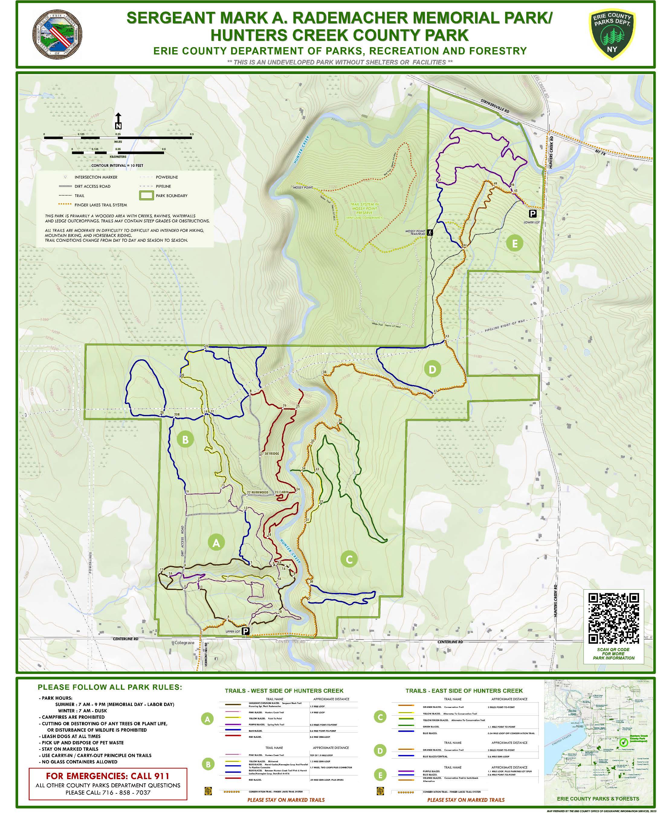 Rademacher Park Trail Map
