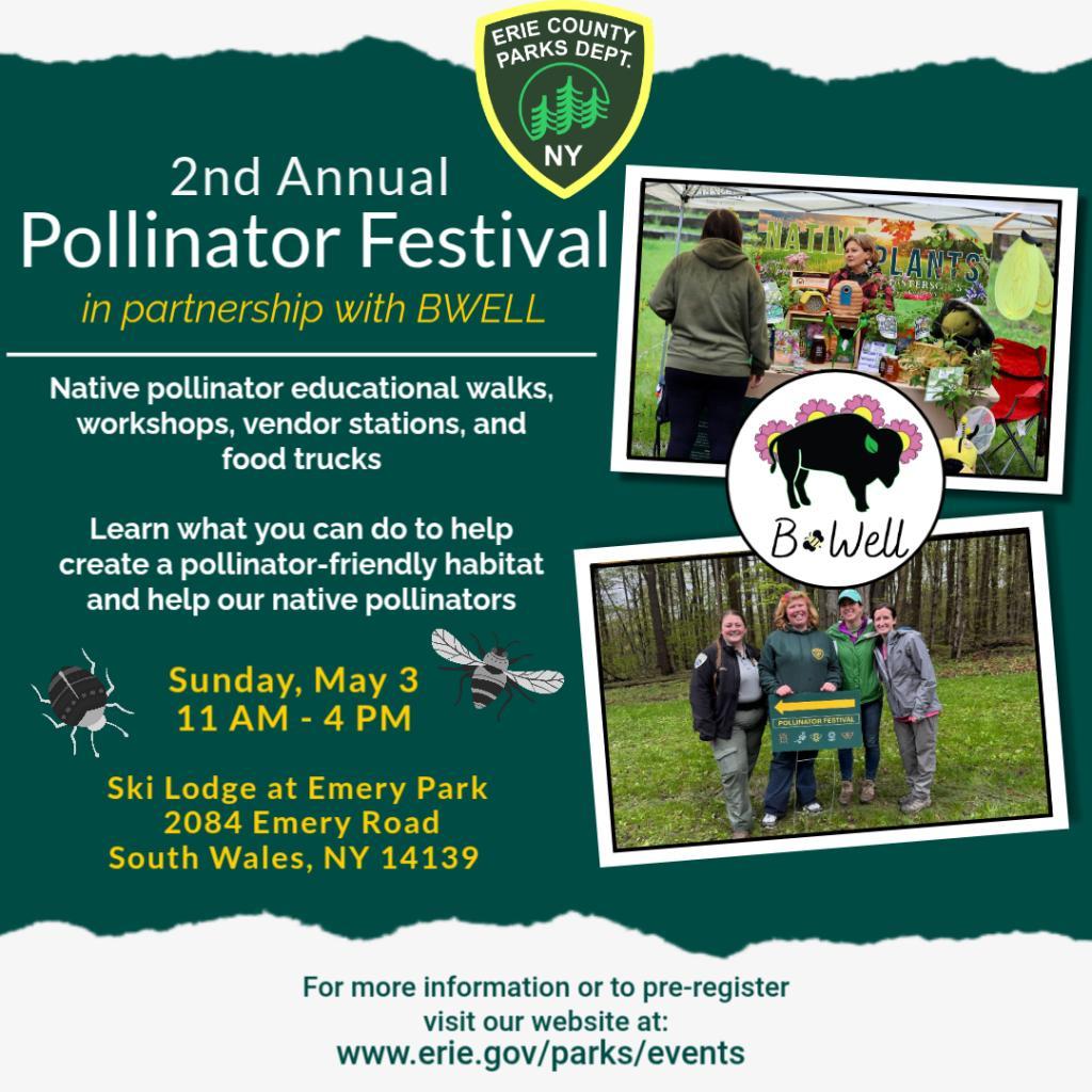 2nd Annual Pollinator Festival takes place on May 3 at Emery Park