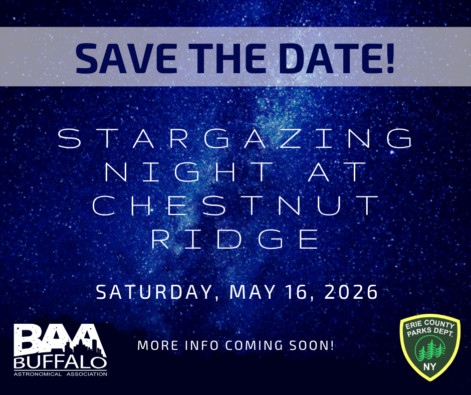 Star Gazing Event at Chestnut Ridge Park May 16 2026 