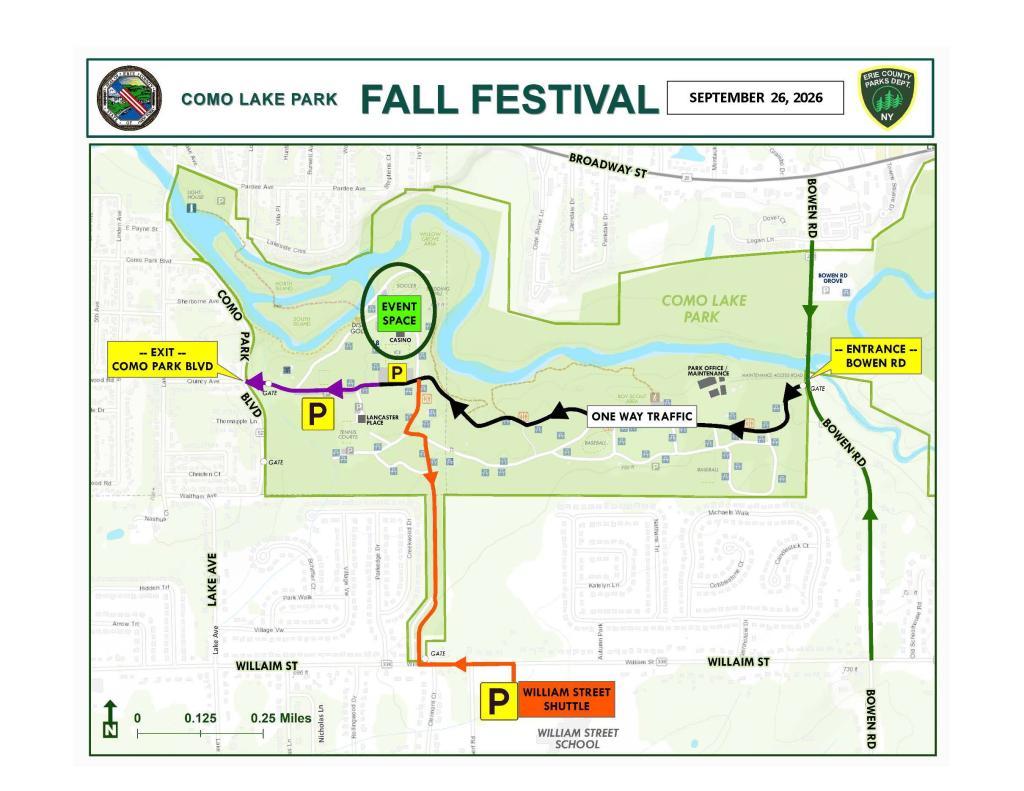 Fall Fest traffic map
