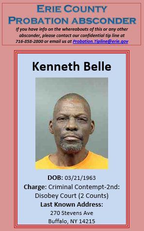 Belle Kenneth Erie County New York: Probation