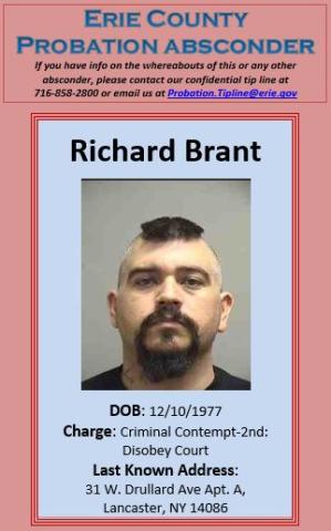 Brant Richard Erie County New York: Probation