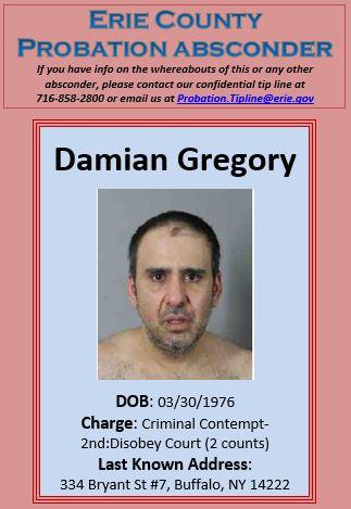 Gregory Damian Erie County New York: Probation