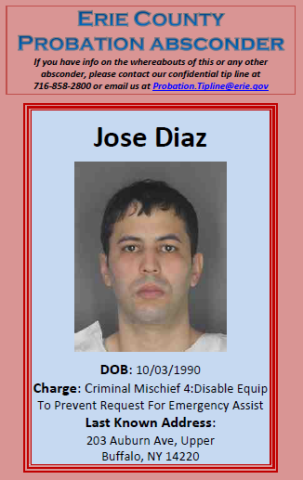 Diaz Jose Erie County New York: Probation