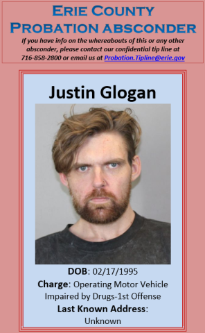 Probation Absconder Justin Glogan