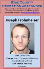 Probation Absconder Joseph Frohnheiser