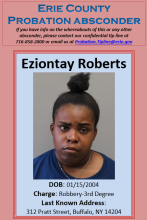Probation Absconder Eziontay Roberts