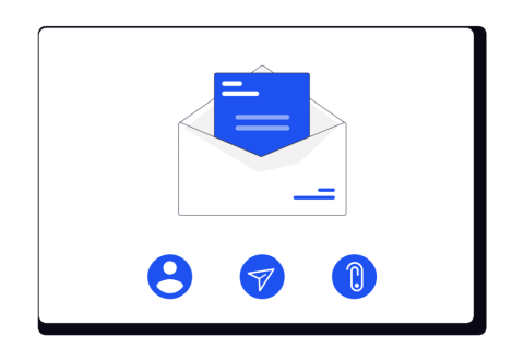 open envelope with letter inside showing