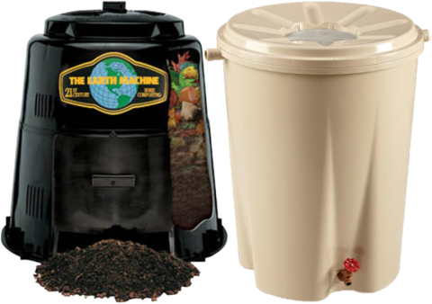 Rain Barrel & Compost Bin