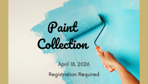 paint being rolled on wall with paint collection date April 18