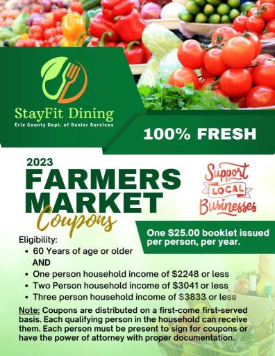 Farmer's Market Coupon program 2023